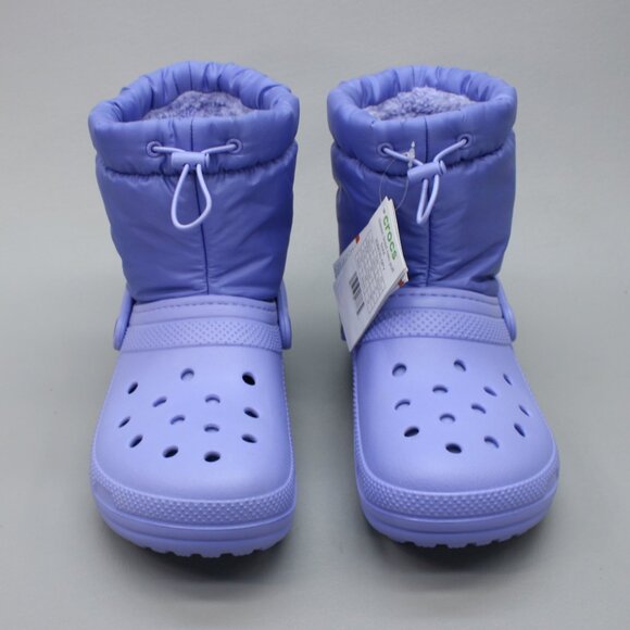 Crocs Ladies 10 Classic Lined Neo Puff Digital Violet Winter Boots - 206630-5PY - Picture 5 of 11